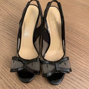 Kate spade open toe sling back pumps.